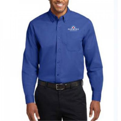 Men's Royal Blue Easy Care Dress Shirt