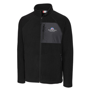 Men's Black Fleece Jacket - Farmers Merchandise Store