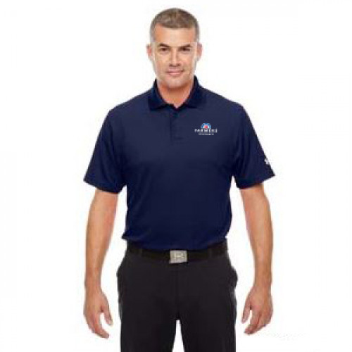 Mens Navy Under Armour Performance Polo
