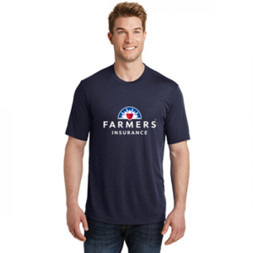Navy Blue Mens Performance Soft Touch Tee