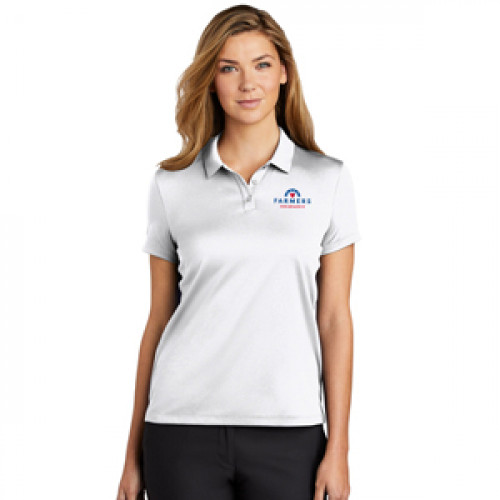 Womens Nike Dry Essential Polo - White