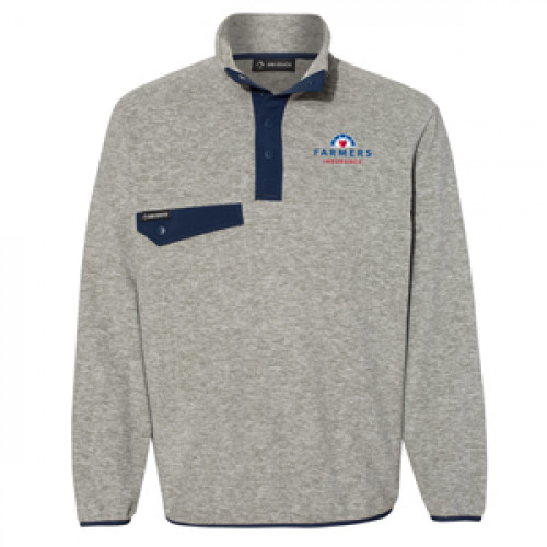 Dri-Duck Denali Pullover - Platinum/Navy