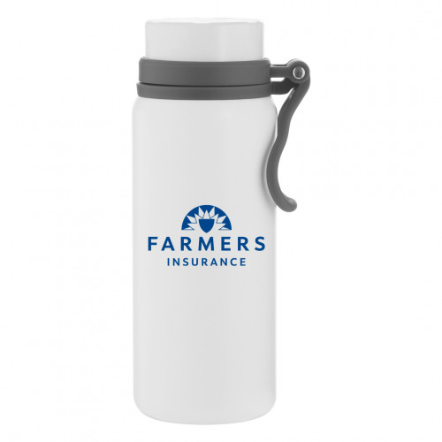 25oz Double Wall Vacuum Insulated Bottle - White