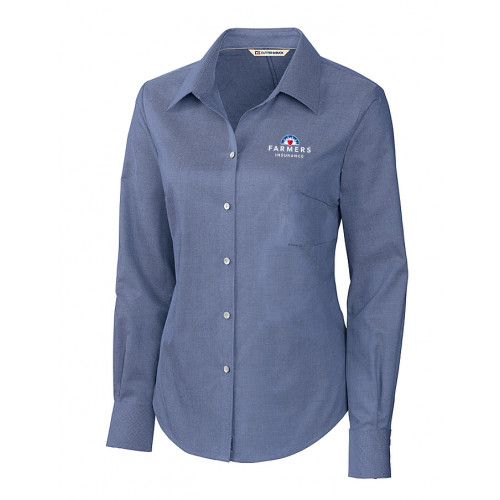 Cutter & Buck Ladies French Blue Oxford - CLOSEOUT