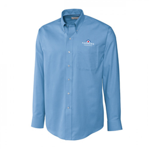 Light Blue Cutter & Buck Easy Care Button Down - CLOSEOUT