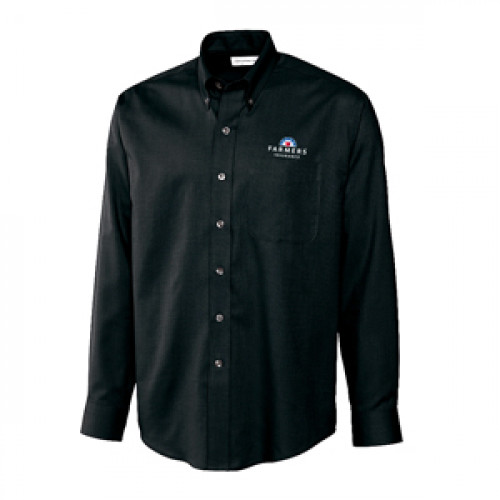 TALL Black Cutter & Buck Easy Care Button Down