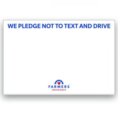 Distracted Driving Giant Pledge Magnet