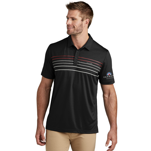 TravisMathew Chest Stripe Polo - Black