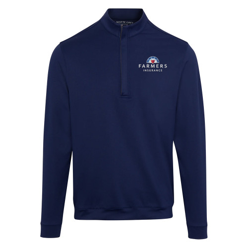 Men's Haus of Grey Half Zip - Navy Blue